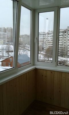 Остекление балкона, рама пвх в одно стекло - хрущевка от ком.
