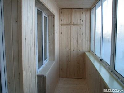 Обшивка балконов евровагонкой - 6 метров от компании ааа-сер.