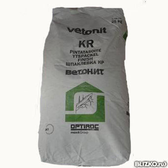 Шпатлевка гипсовая "Ветонит KR" 25 кг