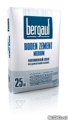 Ровнитель для пола Boden Zement Medium Bergauf 25 кг