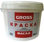 Краска водно-дисперсионная GROSS ФАСАД белая 14 кг