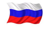 Флаг России, искусственный шелк, 90х135см