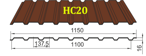 Профлист НС-20, полимер