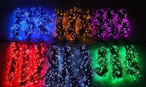 Гирлянда светодиодная нить, влагозащищенная, (30 м) 300LED