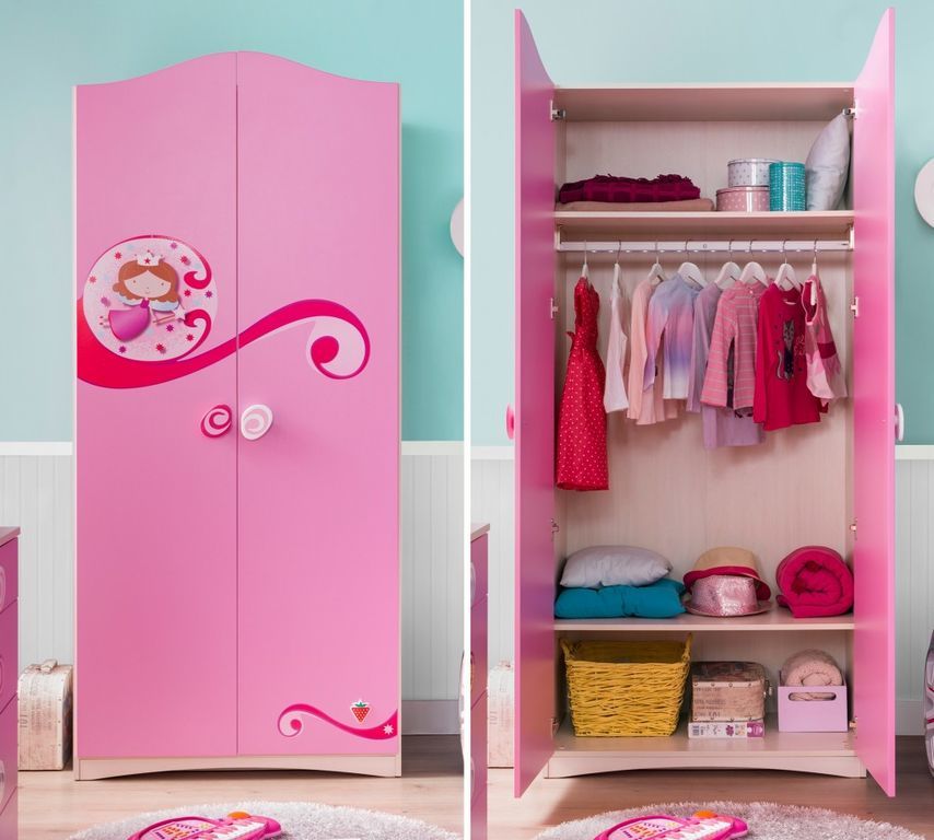 Розовая мебель в детскую комнату для девочек
