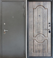 Металлическая входная дверь Тайгер Триоантик серебро/морёный дуб