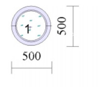 Окно ПВХ REHAU Grazio 500х500 круглое