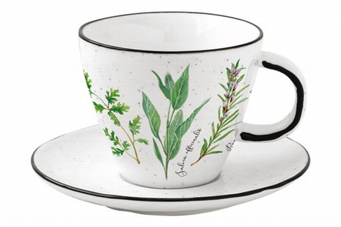 Чашка с блюдцем 250 мл Herbarium Easy Life (R2S) (58559al)
