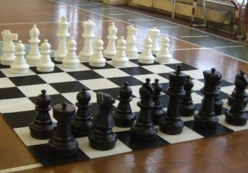 Шахматы в отель КШ-25 из пластмассы HDPE