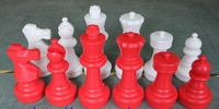 Шахматы Кш-25 красные из пластмассы HDPE