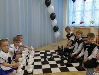 Детские шахматы с полем 140х140 КШ-12