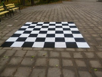 Поле шахматное пластиковое 3х3м