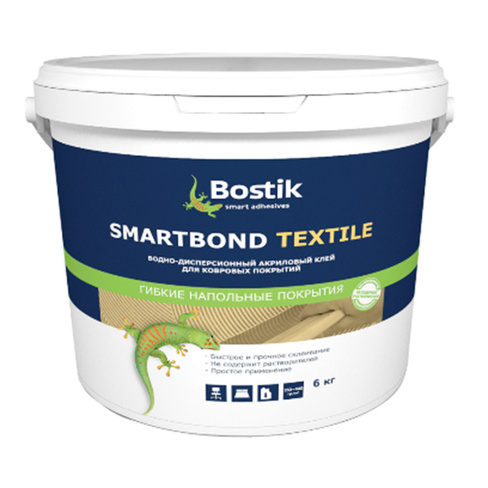 Клей для ковролина SMARTBOND TEXTILE 6 кг BOSTIK