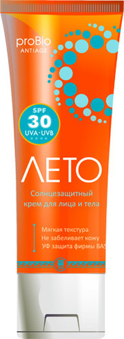 Крем солнцезащитный «Лето» SPF 30