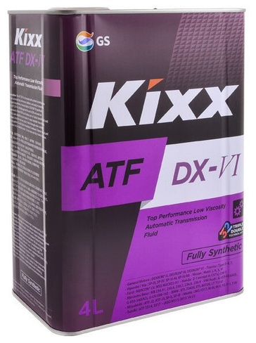 Масло трансмиссионное Kixx ATF DX-VI 4 л