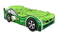 Кровать-машина Город Зеленый (Гудзон), С подсветкой дна