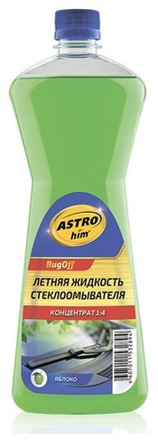 Жидкость стеклоомывателя леняя ASTROhim BugOff 1 л