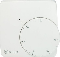 STE-0002-000010 Термостат комнатный электронный WFHT-DUAL включ. дистан датчик «в пол» L-3м STOUT