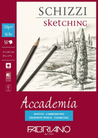 Блокнот-склейка для графики Fabriano "Accademia sketching" А4 50 л 120г/м.кв