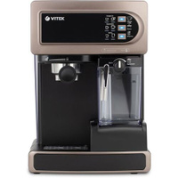 Кофеварка Vitek VT-1517 BN, рожковая, коричневый / черный