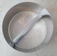 Тестоделитель - округлитель AKITAJP (диаметр 20 см) нож резки теста для чебуреков, мантов, пельменей, хинкали, вареников