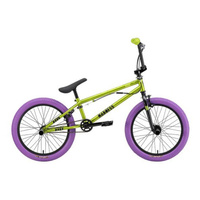 Экстремальный велосипед Stark Madness BMX 3 2024, зеленый металлик/черный/зеленый/фиолетовый