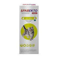 Препарат Бравекто ПЛЮС для кошек 500 мг от 6,25-12,5 кг 1 пип