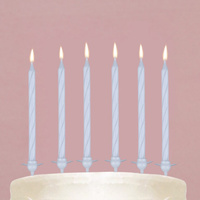 Свечи для торта, белые, 24 шт., 7 х 17 см. Страна Карнавалия