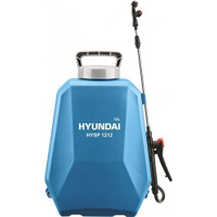 Опрыскиватель Hyundai HYSP 1212, аккумуляторный, ранцевый, 12л, голубой/серый