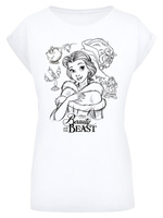 Рубашка F4NT4STIC Disney Die Schöne und das Biest, белый