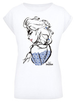 Рубашка F4Nt4Stic Disney Frozen Elsa Sketch Mono, белый