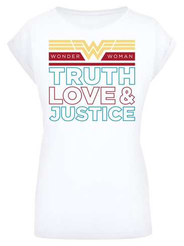 Рубашка F4Nt4Stic DC Comics Wonder Woman 84 Truth Love And Justice, белый