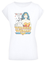 Рубашка F4Nt4Stic DC Comics Superhelden Wonder Woman Posing, белый