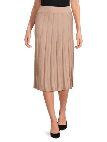 Плиссированная юбка-миди Saks Fifth Avenue, цвет Sand Gold