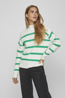 Вязаный свитер с высоким воротником Vila, зеленый