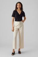 Женские прямые брюки с завышенной талией Vero Moda, серый