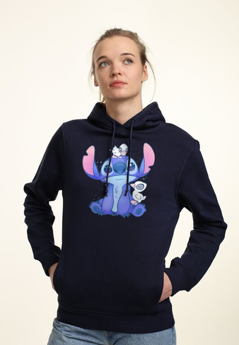 Толстовка Lilo & Stitch Cute Ducks Disney, цвет navy blue