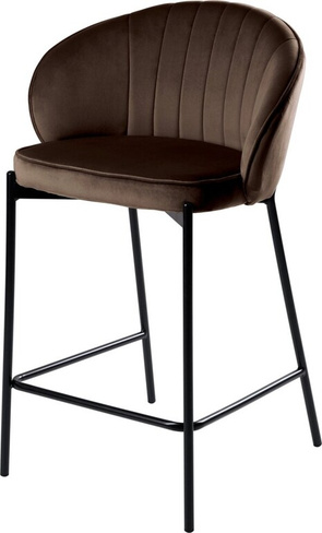 Полубарный стул Миэль коричневый/черный
