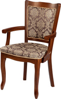 Кресло деревянное с подлокотниками Лорель Миланский орех