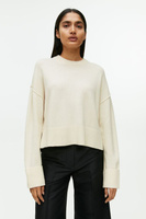 Шерстяной свитер H&M, белый