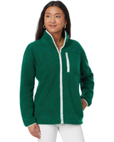 Куртка Lilly Pulitzer Joyce Sherpa, зеленый