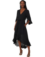 Платье Tommy Bahama Willow Cove Long Sleeve Maxi, черный