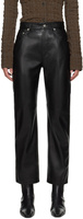 Черные брюки Vinni из веганской кожи Nanushka