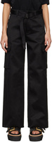 Черные брюки с поясом Sacai, цвет Black