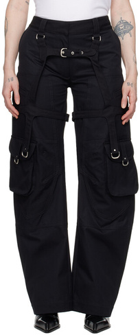 Черные брюки со шлейками Off-White