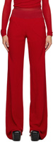 Красные брюки для отдыха с диагональной посадкой Rick Owens