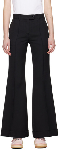 Черные строгие брюки Acne Studios, цвет Black