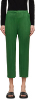 Февральские брюки зеленых месячных цветов Pleats Please Issey Miyake