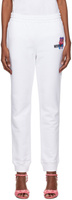 Белые брюки для отдыха Puzzle Bobble Moschino
