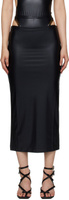 Черная длинная юбка Hardware Versace Jeans Couture